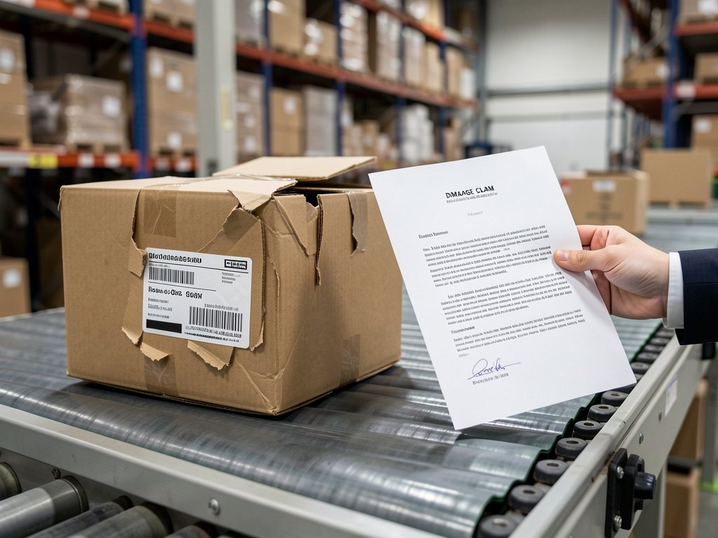 Modèle de courrier pour déclaration dommage marchandise au hub Harnes